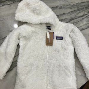 Patagonia Baby Furry Friends Hoody, Size 2T, White, NWT